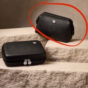 NWT Giorgio Armani Makeup Case & Leather Cardholder